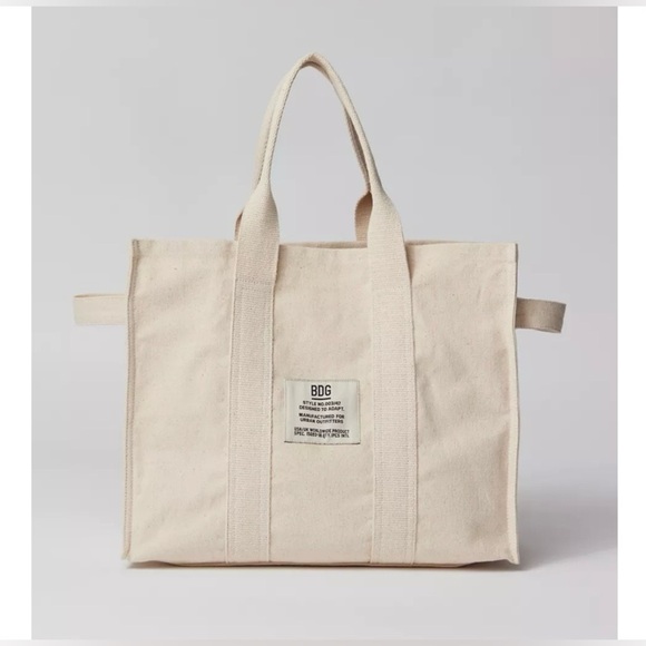 Urban Outfitters - BDG Serena Canvas Tote Bag - One Size - Black & White - Picture 4 of 11
